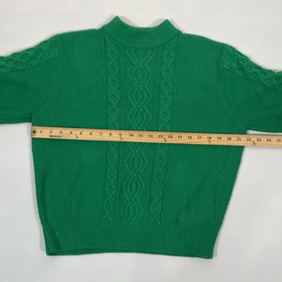 Urban Outfitters Sweater Size S Green Cable Knit EUC - Picture 5 of 9